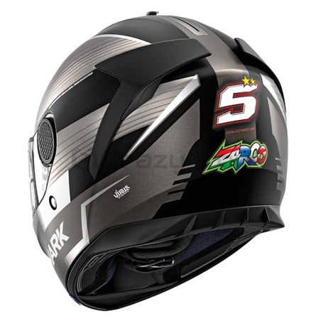 Мотошлем интеграл SHARK SPARTAN 1.2 ZARCO MAL. GP MAT (фото 2, фотография 2)