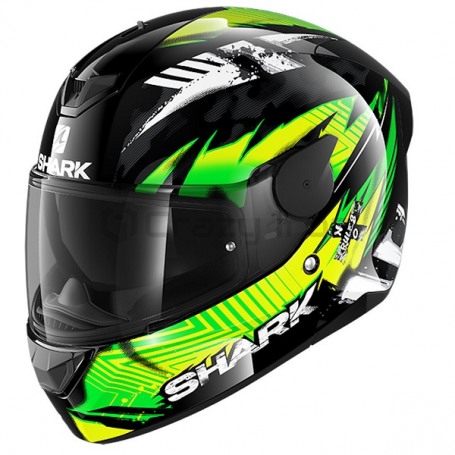 Мотошлем интеграл SHARK D-SKWAL 2 PENXA, черно-желтый (фото 1, фотография 1)