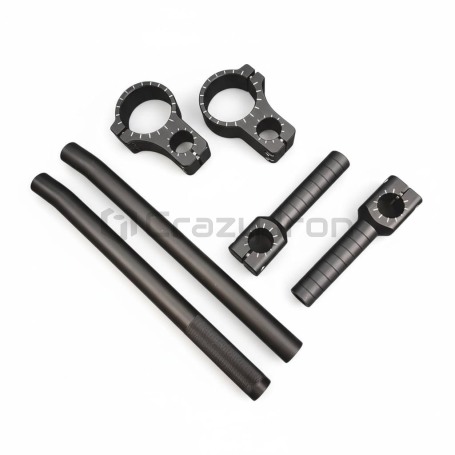 Клипоны для мото CRAZY IRON STUNT D48, черный анод (фото 5, фотография 5)