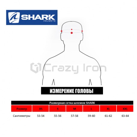 Мотошлем интеграл SHARK RIDILL BLANK Black, черный (фото 4, фотография 4)