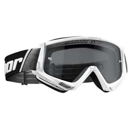 Очки кроссовые THOR COMBAT SAND WHITE, белые (фото 1, фотография 1)