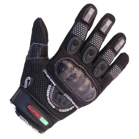 Мотоперчатки MOTOCYCLETTO NETTO черный, текстиль, тачскрин (фото 1, фотография 1)