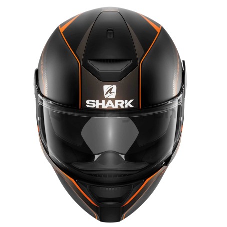 Мотошлем интеграл SHARK D-SKWAL RAKKEN Mat, черно-оранжевый, матовый (фото 3, фотография 3)
