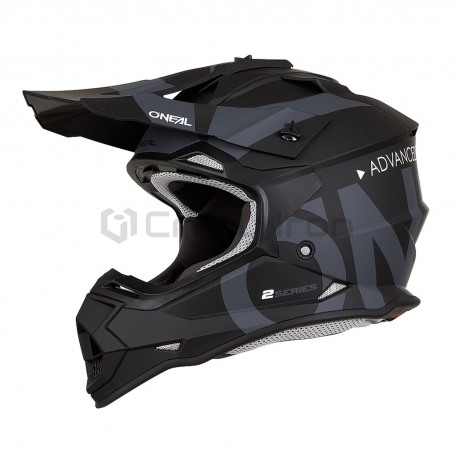 Мотошлем кроссовый O'NEAL 2Series Slick, черно-серый (фото 1, фотография 1)