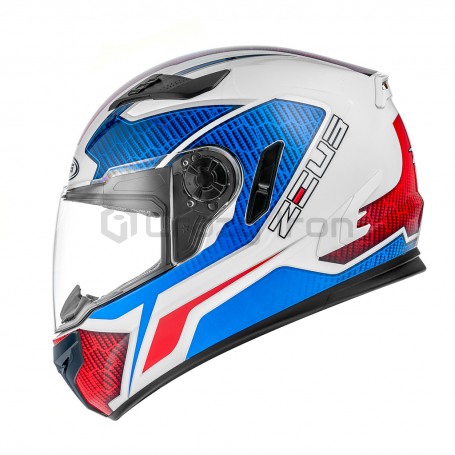 Мотошлем интеграл ZEUS ZS-813A, синий/белый  (фото 2, фотография 2)