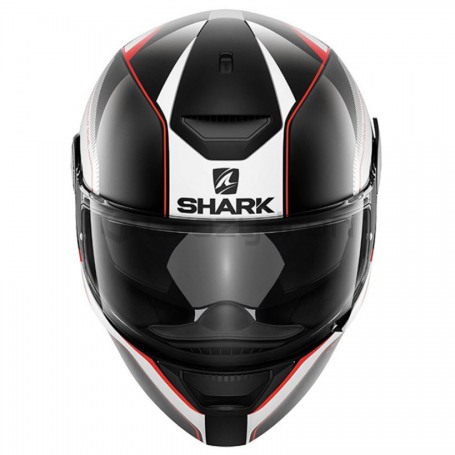 Мотошлем интеграл SHARK D-SKWAL RAKKEN, черно-бело-красный (фото 2, фотография 2)