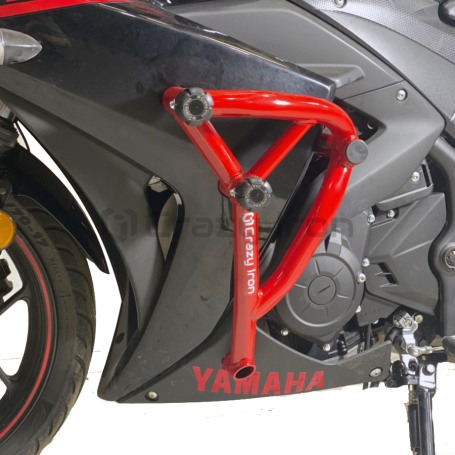 Клетка на мотоцикл YAMAHA YZF-R25 `15-`18, YZF-R3 `15-`18 CRAZY IRON серии PRO (фото 3, фотография 3)