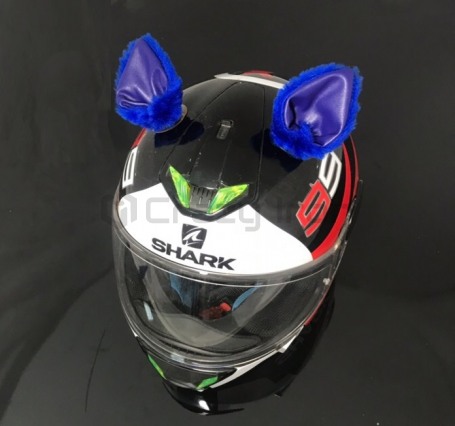 Ушки на мотошлем CRAZY IRON "Мотоушки Blue Cat" (фото 1, фотография 1)