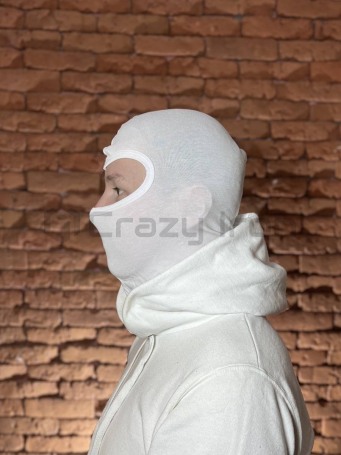 Подшлемник балаклава спортивная / тактическая, вискоза, белая (фото 3, фотография 3)