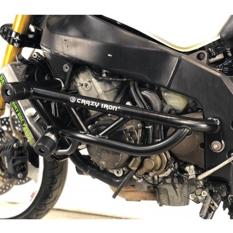 Клетка на мотоцикл KAWASAKI ZX-6R `03-`04 CRAZY IRON серии STUNT (фото 4, фотография 4)