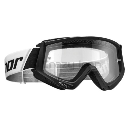 Очки кроссовые THOR COMBAT BLACK, черные (фото 1, фотография 1)