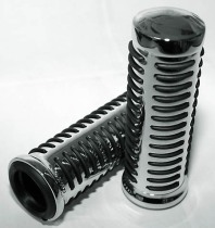 Грипсы для мото PW HIGHWAY HAWK CLASSIC METALL, закрытые