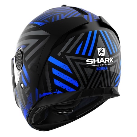 Мотошлем интеграл SHARK SPARTAN 1.2 KOBRAK MAT Blue, черно-синий (фото 2, фотография 2)
