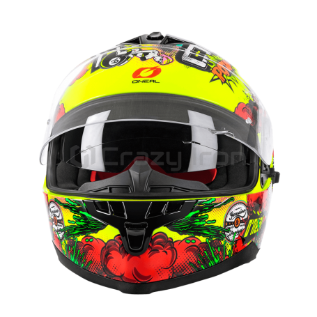 Мотошлем интеграл O'NEAL Challenger Crank, красно-зеленый (фото 3, фотография 3)