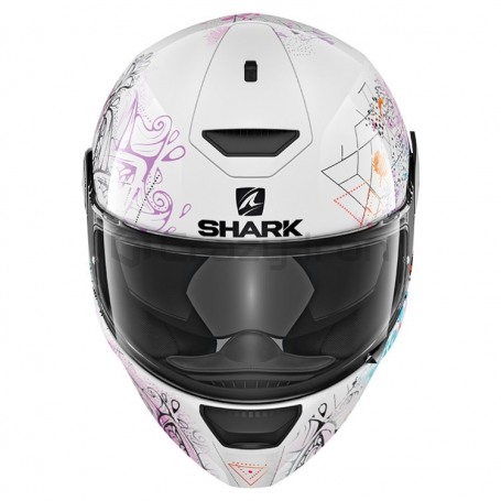 Мотошлем интеграл SHARK D-SKWAL ANYAH, бело-розовый (фото 2, фотография 2)