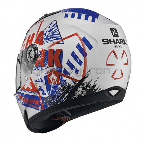 Мотошлем интеграл SHARK RIDILL SKYD, бело-синий (фото 2, фотография 2)