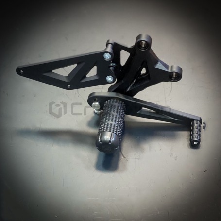 Комплект подножек для станта STUNT KAWASAKI ZX-6R, ZX-6RR `03-`04, черный CRAZY IRON (фото 5, фотография 5)