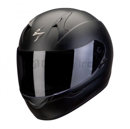 Мотошлем интеграл SCORPION EXO EXO-390 SOLID MAT, черный, матовый (фото 1, фотография 1)