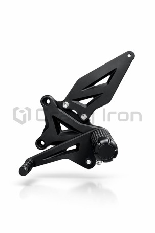Комплект подножек для станта STUNT KAWASAKI ZX-6R `09-`18; ZX-6R 636 `13-, черный CRAZY IRON (фото 9, фотография 9)