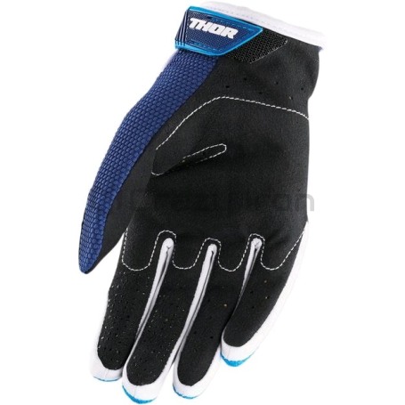 Мотоперчатки THOR кроссовые  S8 SPECTRUM сине-белые (фото 2, фотография 2)