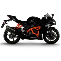 Клетка на мотоцикл KAWASAKI ZX-6R `09-`18, ZX-6R 636 `13-`23 CRAZY IRON серии PRO