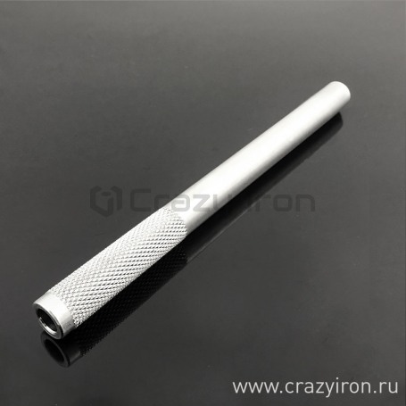 Трубка мото клипона прямая CRAZY IRON , 280мм, левая (фото 1, фотография 1)