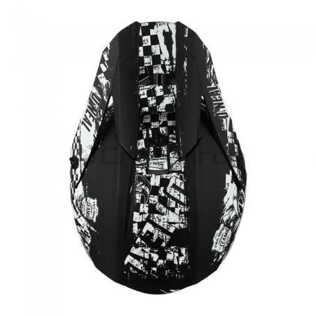 Мотошлем кроссовый ONEAL 5SERIES RIDER, черно-белый (фото 3, фотография 3)