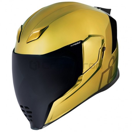 Мотошлем интеграл ICON AIRFLITE JEWEL MIPS, золотой (фото 1, фотография 1)