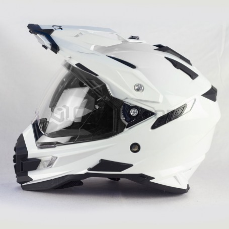 Мотошлем кроссовый со стеклом ALLTOP PREDATOR, белый (фото 2, фотография 2)