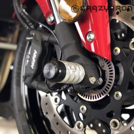 Пеги в ось переднего колеса SUZUKI GSX-S750; GSX-S1000; GSX-R 600;  GSX-R 750 CRAZY IRON (фото 2, фотография 2)