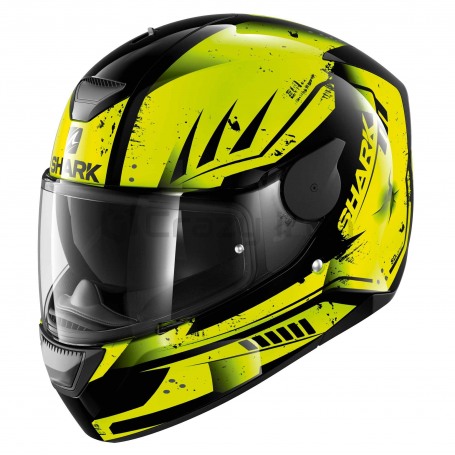 Мотошлем интеграл SHARK D-SKWAL DHARKOV, черно-желтый (фото 1, фотография 1)