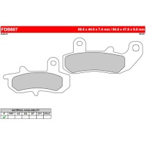 Тормозные колодки для мотоцикла FERODO FDB607P (MCB612)
