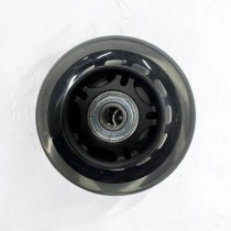 Колесо для роликов 76х24 PU твердость 82, черное, подшипник ABEC-7 M8, 1