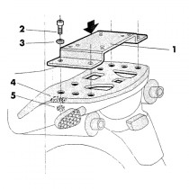 Крепление центрального кофра HONDA TRANSALP XL650 V 00-07, VARADERO XL 1000V 99-06 SHAD