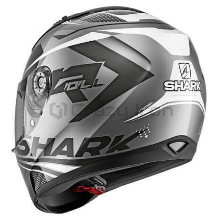 Мотошлем интеграл SHARK RIDILL STRATOM, черно-серый (фото 2, фотография 2)