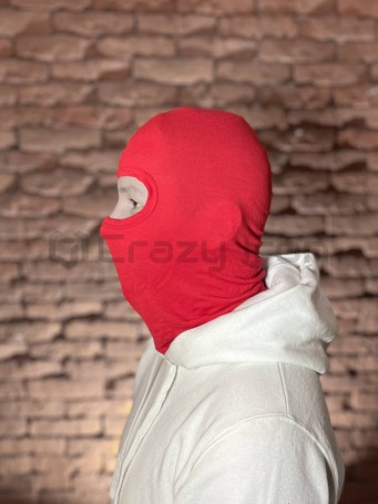Подшлемник балаклава спортивная / тактическая, вискоза, красная (фото 3, фотография 3)