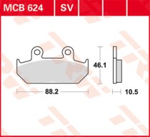 Тормозные колодки для мотоцикла TRW LUCAS MCB624 (MCB571)