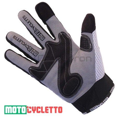 Мотоперчатки MOTOCYCLETTO NETTO белый, текстиль, тачскрин (фото 3, фотография 3)