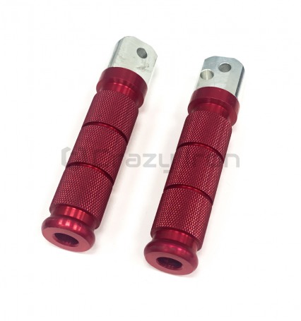 Подножки SUZUKI задние красные CRAZY IRON (фото 2, фотография 2)