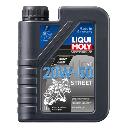 Масло моторное LIQUI MOLY Motorbike 4T Street 20W-50, 1л. (фото 1, фотография 1)