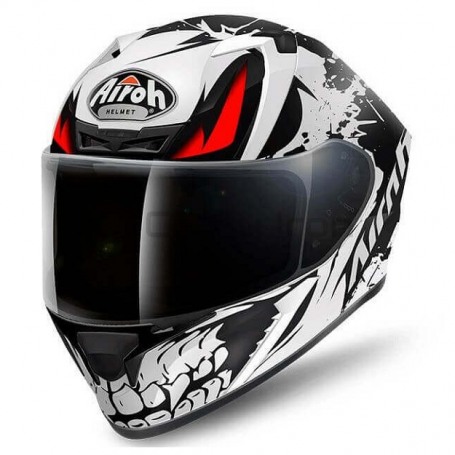 Мотошлем интеграл AIROH VALOR BONE Mat, черно-белый (фото 1, фотография 1)