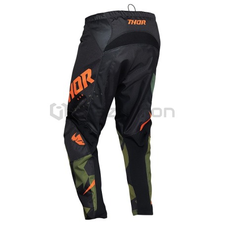 Мотоштаны кроссовые  SECTOR WARSHIP, черно-оранжевые (фото 2, фотография 2)