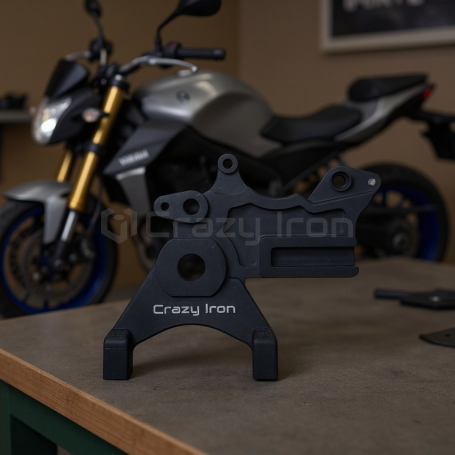 Кронштейн хендбрейка YAMAHA MT-07, XSR700  YZF-R7 CRAZY IRON, черный (фото 7, фотография 7)