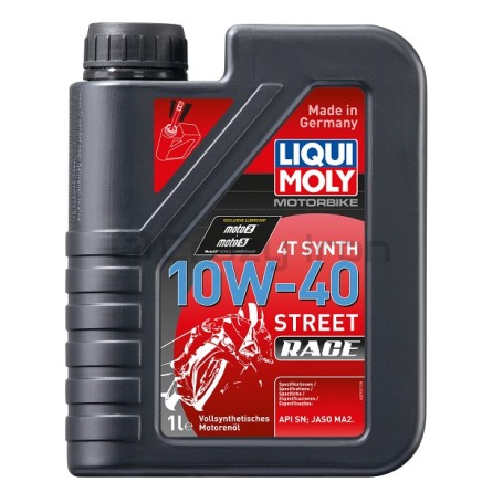 Масло моторное LIQUI MOLY Motorbike 4T Synth Street Race 10W-40, 1л. (фото 1, фотография 1)