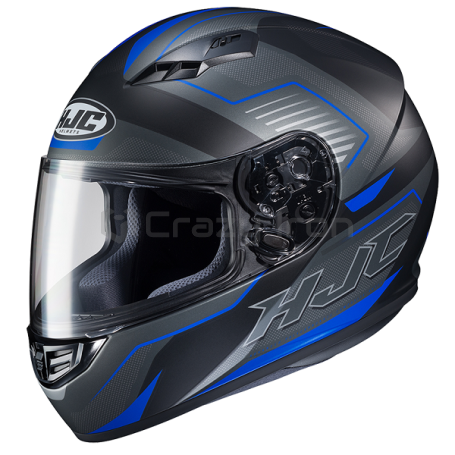 Мотошлем интеграл HJC CS15 TRION, черно-синий, матовый (фото 1, фотография 1)