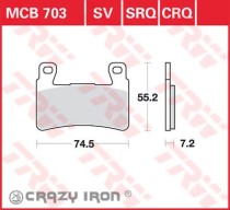 Тормозные колодки для мотоцикла TRW LUCAS MCB703SV