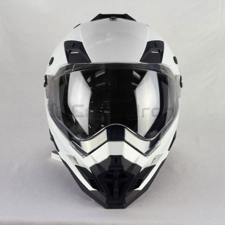 Мотошлем кроссовый со стеклом ALLTOP PREDATOR, белый (фото 3, фотография 3)