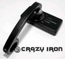 Зеркало для мотоцикла PW с креплением на руль STRIKE BLACK, универсальное