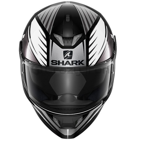 Мотошлем интеграл SHARK SKWAL 2 HALLDER ANT, черно-белый (фото 3, фотография 3)