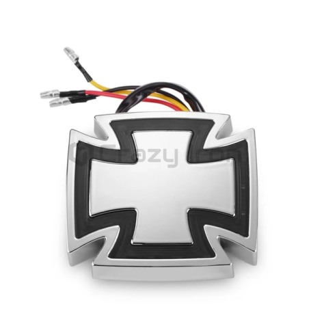 Стоп сигнал для мотоцикла Готический Крест, хром (фото 1, фотография 1)